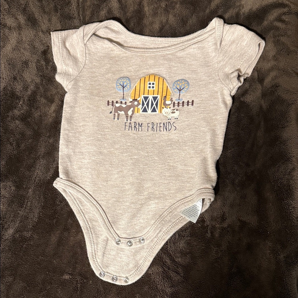Farm friends onesie